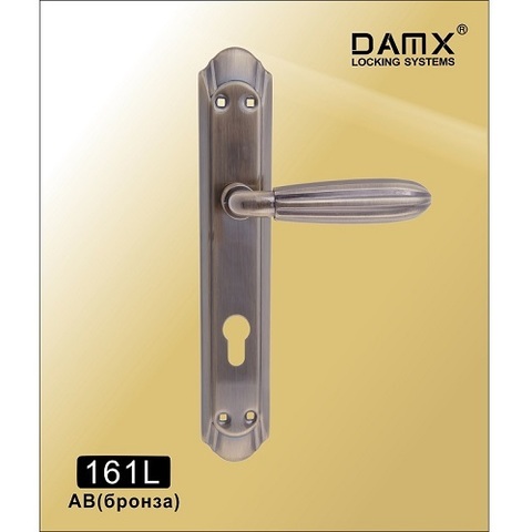 Ручки на планке DAMX 161L AB бронза