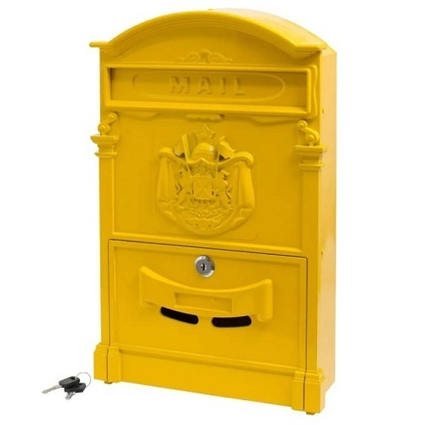Ящик почтовый АЛЛЮР №4010 желтый