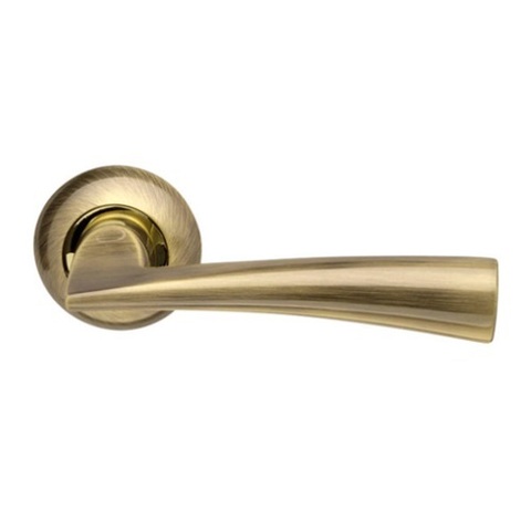 Ручка дверная ARMADILLO COLUMBA LD80 AB/GP-7 бронза/золото /14934/