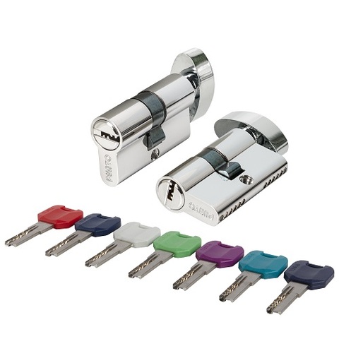 Цилиндровый механизм с вертушкой PUNTO MaxPro7002/52 mm (21+10+21) CP хром 7кл. /61859/