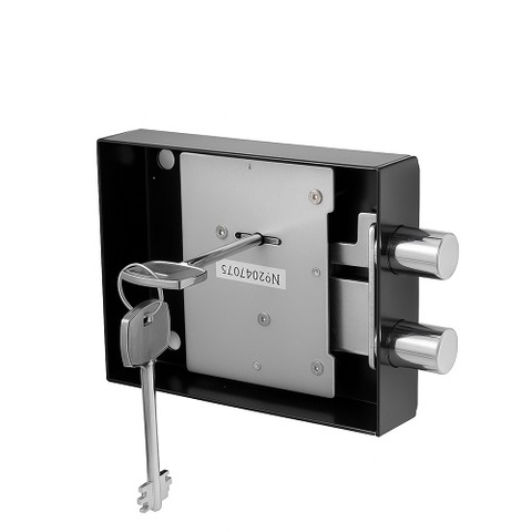 Замок мебельный сейфовый черный