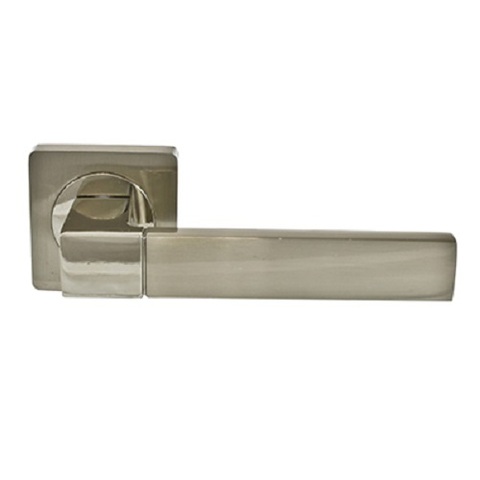 Ручка дверная PUERTO AL 521-02 SN/NP  (матовый никель/никель блестящий)