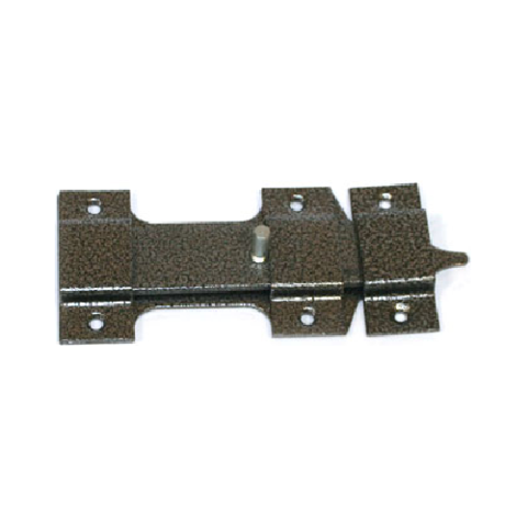 Засов накладной "Делга" (серый) фигурный