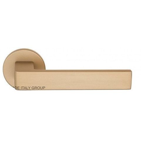 Дверная ручка на круглом основании Fratelli Cattini "BOOM" 7FS-KD золото крайола