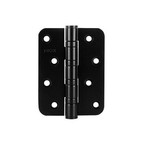 Петля дверная универсальная FUARO 4BB R10 102х76х3 INOX black нержавейка черный /45463/ (1 шт)