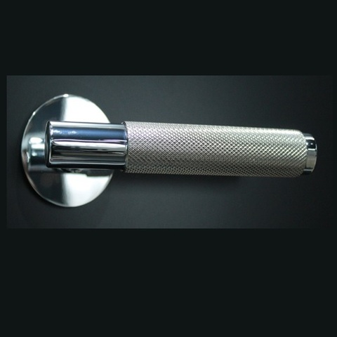 Ручка раздельная ALEMAR A8243-63 CP/BSN хром/черный сатин никель