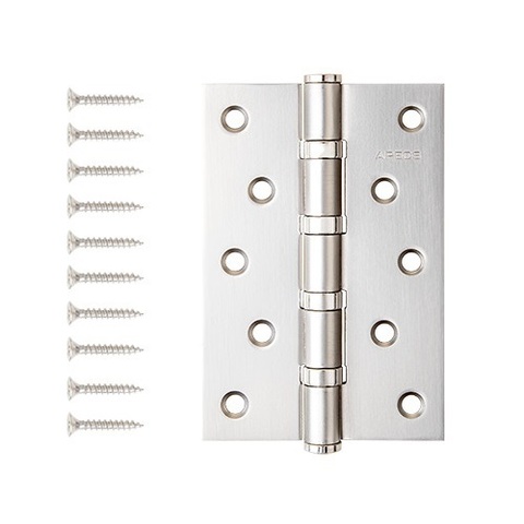 Петля дверная APECS 120x80-B4 Steel NISM супер. мат.никель (1шт)