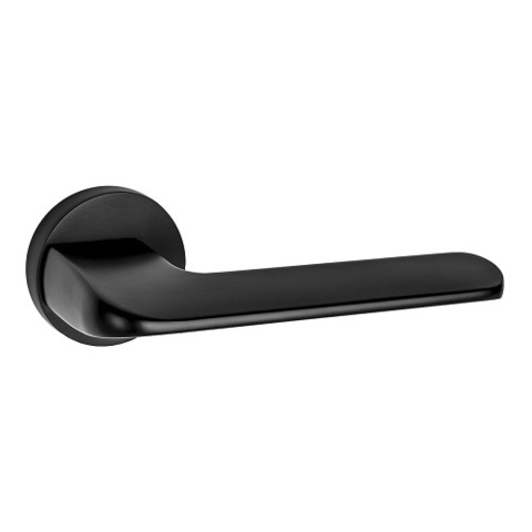 Ручка дверная RENZ 319-06 B "Мерано" (черный)
