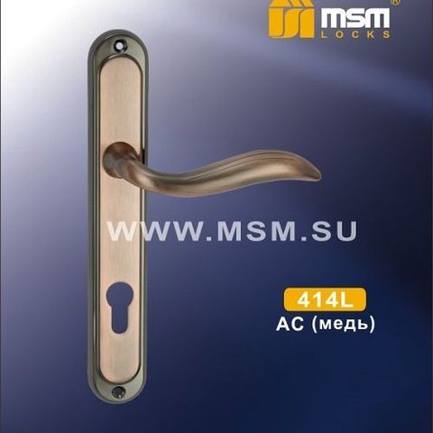 Ручки на планке MSM 414L AC медь