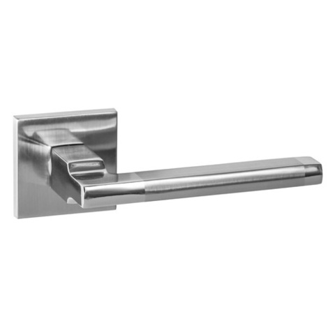 Ручка дверная PUERTO SLIM AL 514-03 SN/NP (никель матовый/никель блестящий)