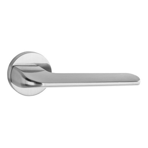 Ручка дверная RENZ 319-06 SN "Мерано" (никель матовый)