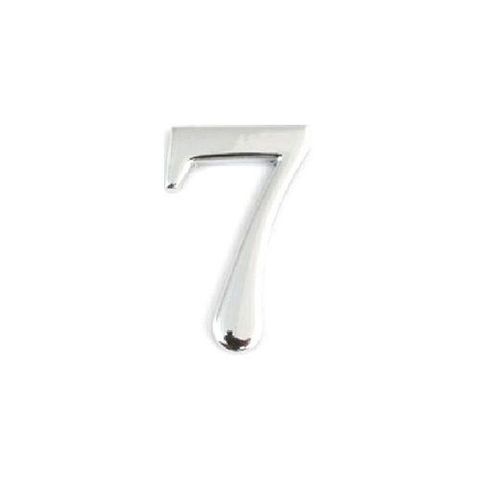 Цифра дверная "7" хром (металл)