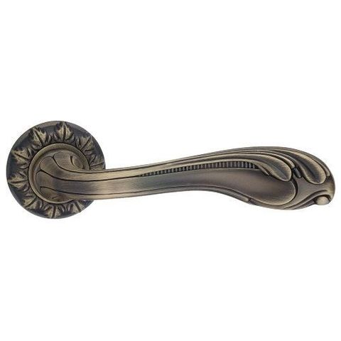 Ручка дверная RENZ 64-10 МAB "Фабриано" (бронза античная матовая)