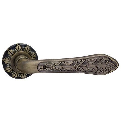 Ручка дверная RENZ 66-10 МAB "Плати" (бронза матовая античная)