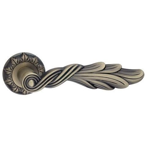 Ручка дверная RENZ 67-10 МAB "Лучия" (бронза античная матовая)