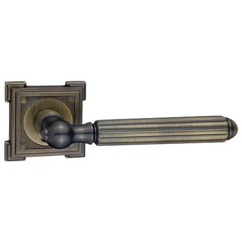 Ручка дверная RENZ 68-19 МAB "Стелла" (бронза античная матовая)