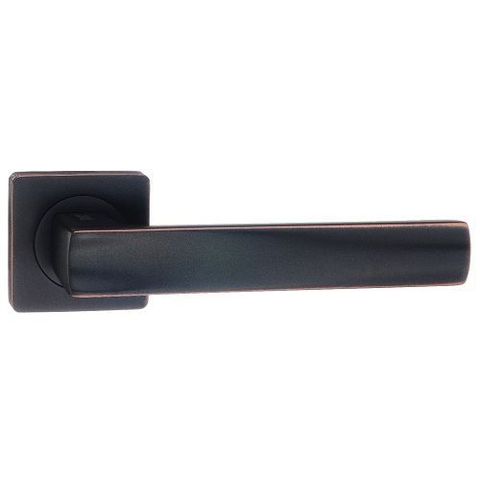 Ручка дверная RENZ 74-02 ABB "Остия" (черная бронза с патиной)