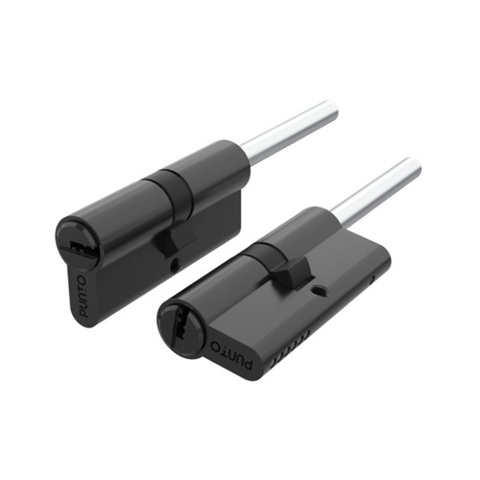 Цилиндровый механизм со штоком PUNTO Z307/80 mm (45+10+25) BL черный 5кл. /63955/