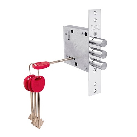 Замок врезной сувальдный KALE KILIT 447/L (ключ 75мм) 5кл. /44661/