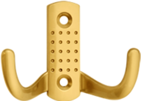 Крючок-вешалка 2-х рожковый WPF-12 золото