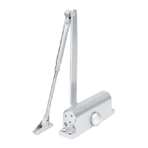 Доводчик дверной NOTEDO DC-080 silver серебро (60-120 кг)
