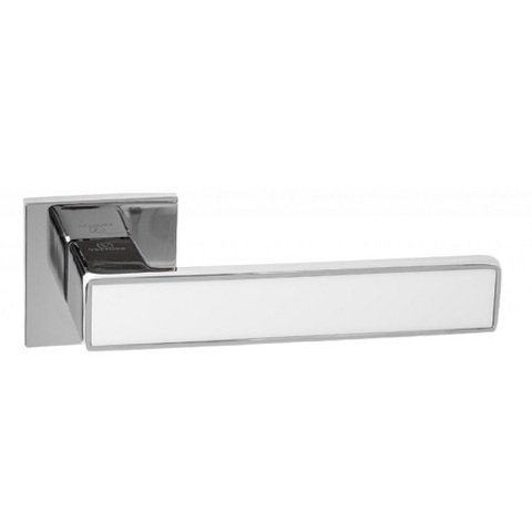 Ручка раздельная ABRISS R50.120 CP/WH хром/белый