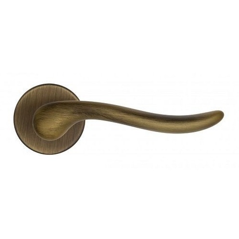 Дверная ручка на круглом основании Fratelli Cattini "MAYA" 7-BY матовая бронза