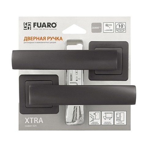 Ручка раздельная FUARO XTRA XM/HD GR-23 графит /39929/