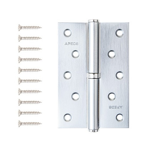 Петля дверная APECS 120x80-B Steel CRS L сатин.хром левая (1шт)