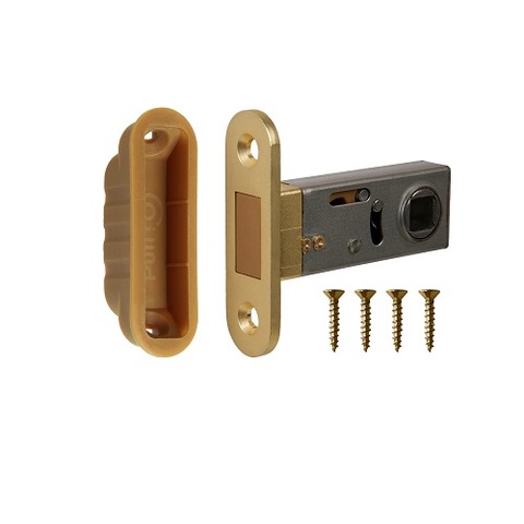 Защелка врезная магнитная PUNTO ML50-8 SSG-39 сатин.золото /61139/