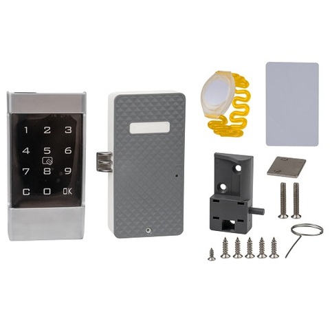 Замок мебельный электронный DL-1665 ключ желтый