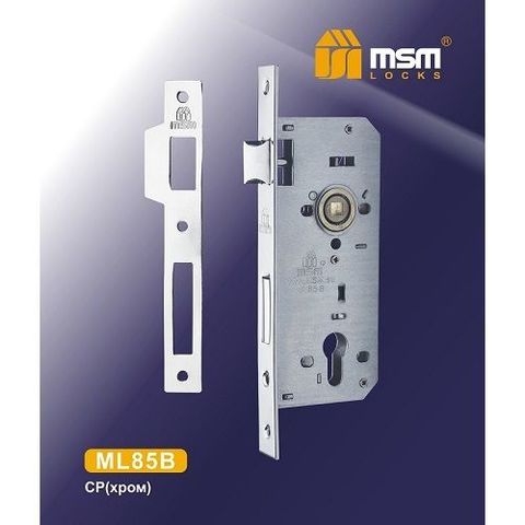 Корпус врезного замка MSM ML85B CP хром