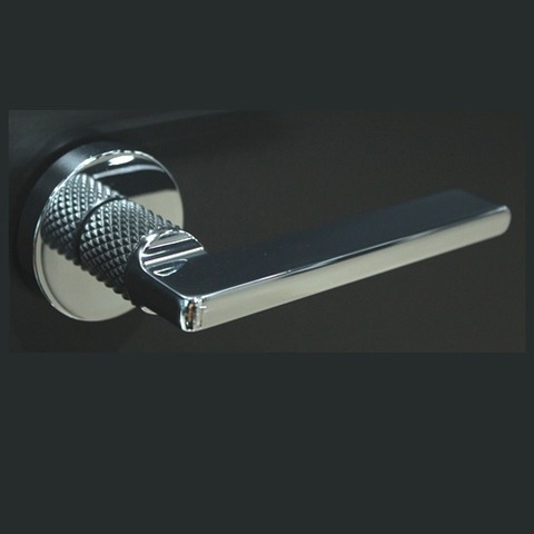 Ручка раздельная ALEMAR A8265-60 CP/MATT BLACK хром/матовый черный