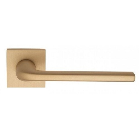 Дверная ручка на квадратном основании Fratelli Cattini "LINEA" 8-KD золото крайола