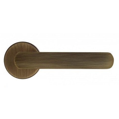 Дверная ручка на круглом основании Fratelli Cattini "NEVADA" 7-BY матовая бронза