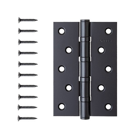 Петля дверная APECS 120x80-B4 Steel BLM черный матовый (1шт)