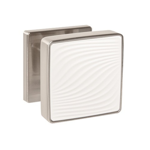 Ручка раздельная PUNTO GIPNOZ EST.Q52 SN/WH-3 мат.никель/белый /60423/