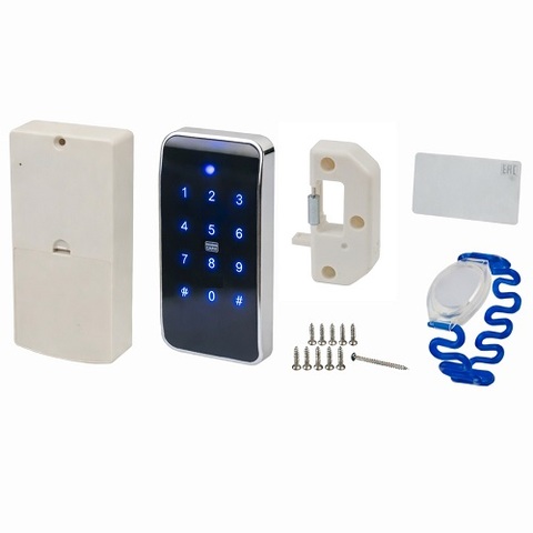 Замок мебельный электронный TAB IC-008 ключ синий