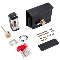 Замок накладной электромеханический БУЛАТ ЗЭМн 650 ПП черный