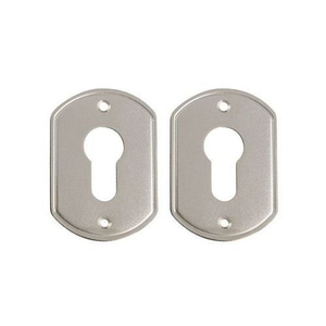 Накладки под цилиндр "Гардиан" никель ГН 30 /пара/ плоская /13158/