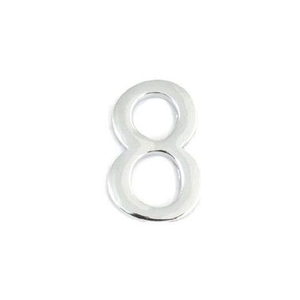 Цифра дверная "8" хром (металл)
