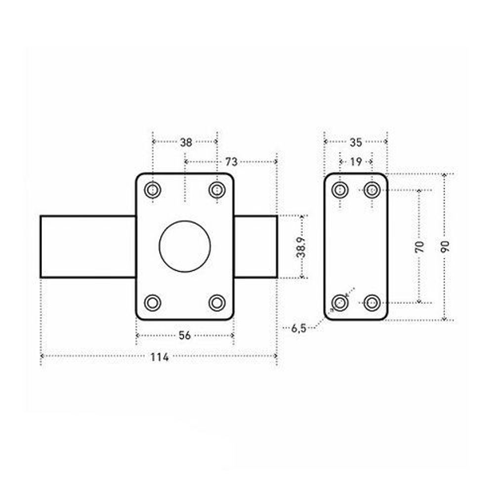Замок накладной АЛЛЮР ЗН6А