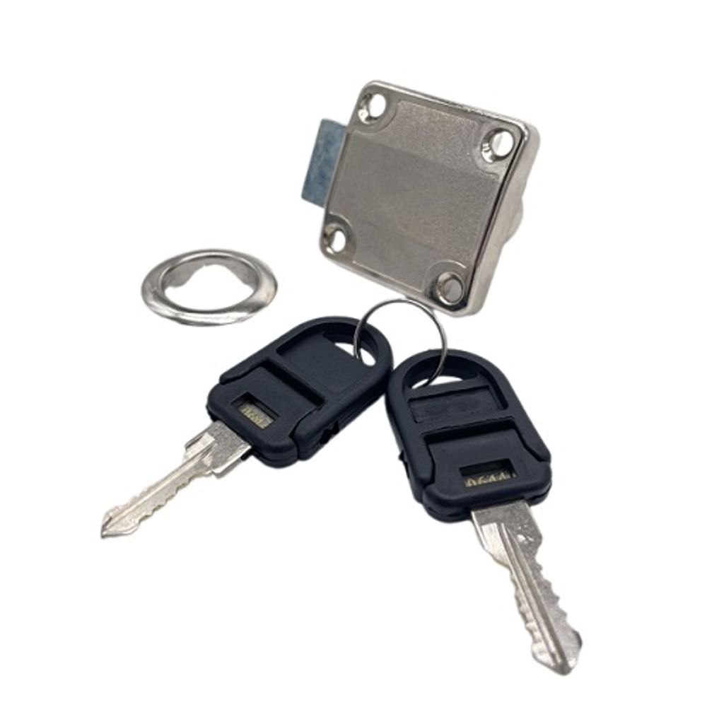 Замок мебельный 138-22 хром мастер система