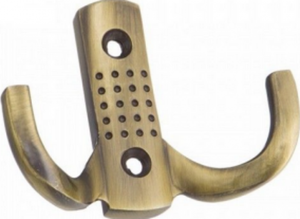 Крючок-вешалка 2-х рожковый WPF-12 бронза