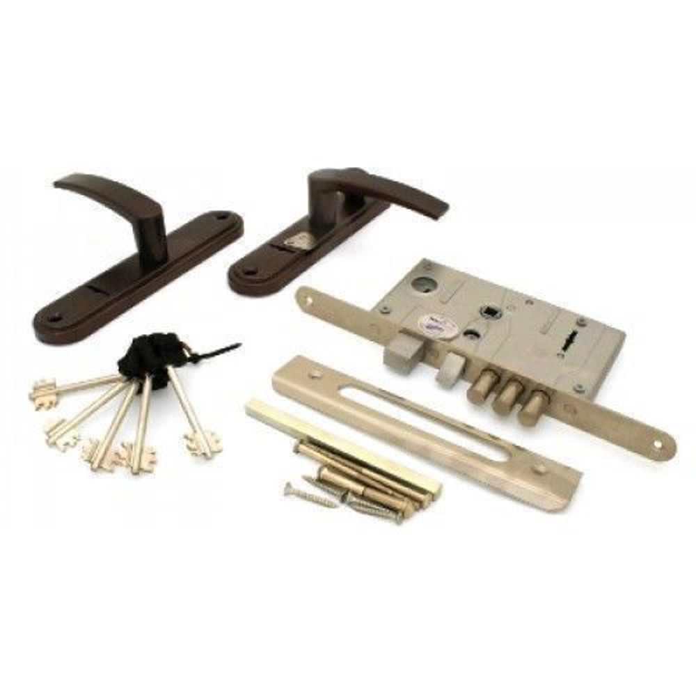 Замок врезной ПРОСАМ 88013 ЗВ9-8.3/15 медь (5кл.) левый