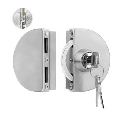 Замок с ответной частью на стекло 122-027A SS нержавейка