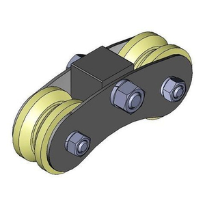 Каретка роликовая капролон d-70 под угол