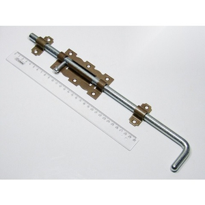 Задвижка дверная НОЭЗ ЗД-110-Уд бр.металлик/цинк