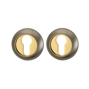 Накладка под цил. RENZ ET 08 SN/GP (никель матовый/латунь блестящая)