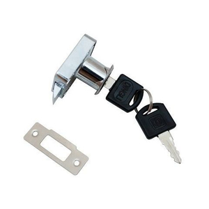 Мебельный замок № 338 автомат Хром (240)